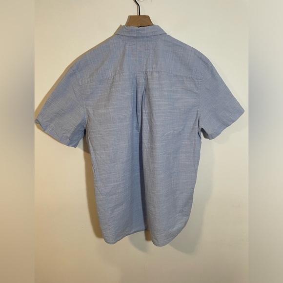 Tommy Hilfiger Blue Short Sleeve Button Down Shirt Lightweight Cotton Size XL - Picture 5 of 7